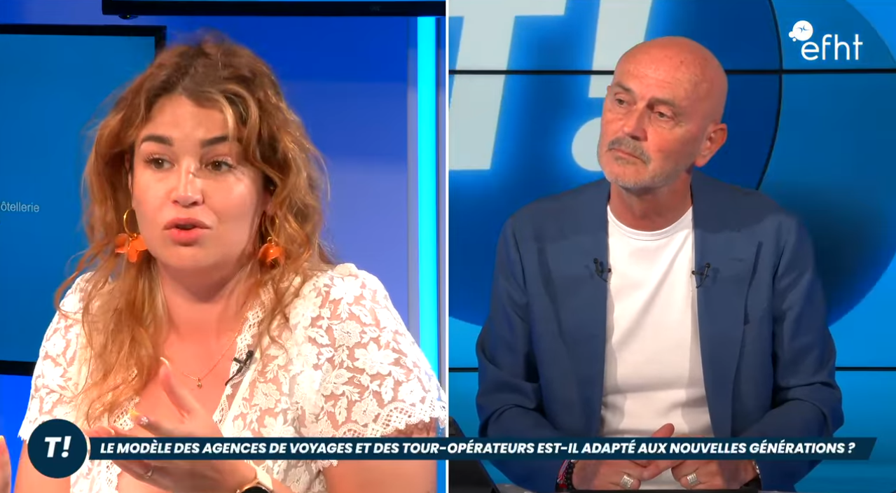 Vanessa Loustau sur le plateau de l'émission Transmettre ! de l'EFHT